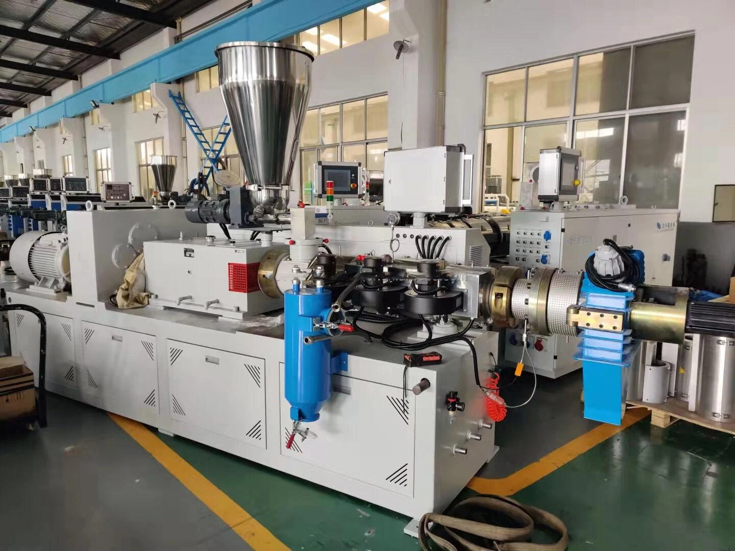 PVC pelletizing equipment inside our factory